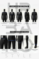 Terno Masculino Poliviscose Príncipe de Gales Windsor