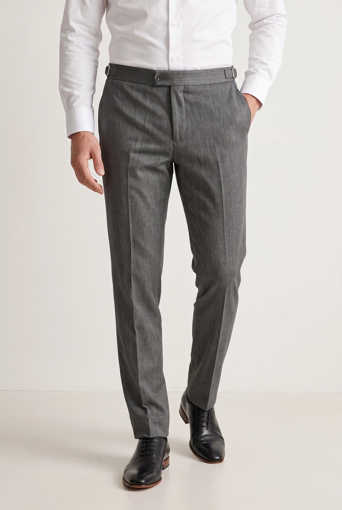 Calça Social Poliviscose Slim com Regulador