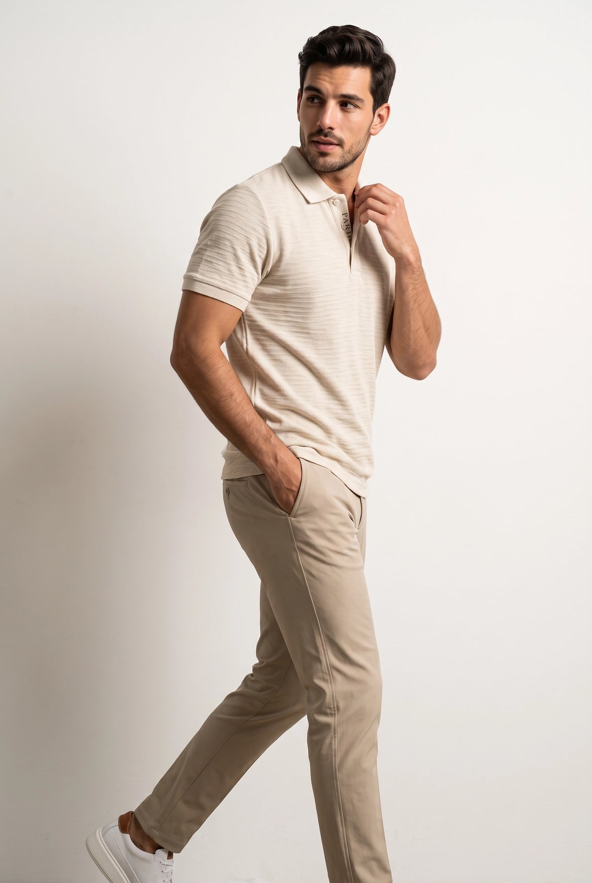 Camisa Polo Masculina Malha River Texturizada
