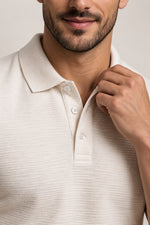 Camisa Polo Masculina Malha River Texturizada