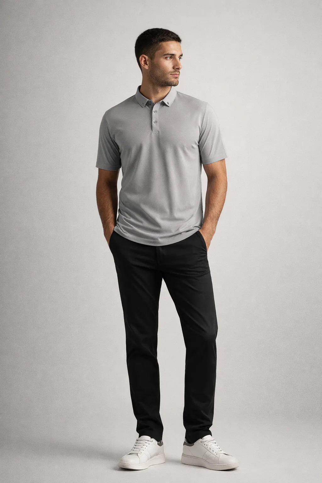 Camisa Polo Masculina Tech com Elastano