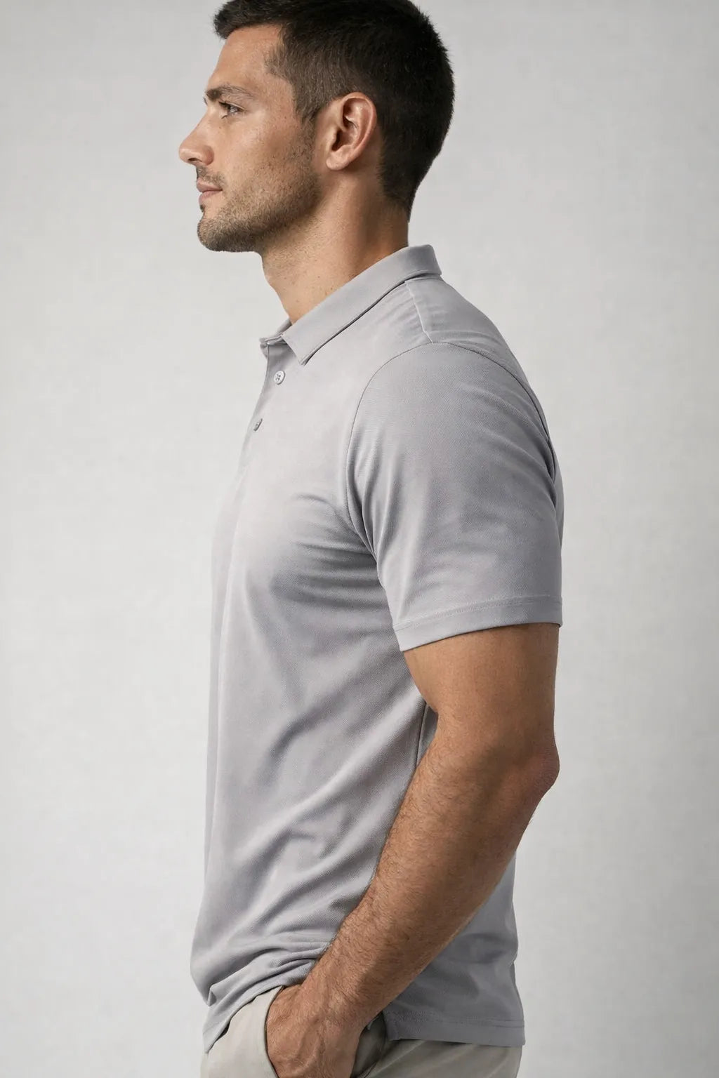 Camisa Polo Masculina Tech com Elastano