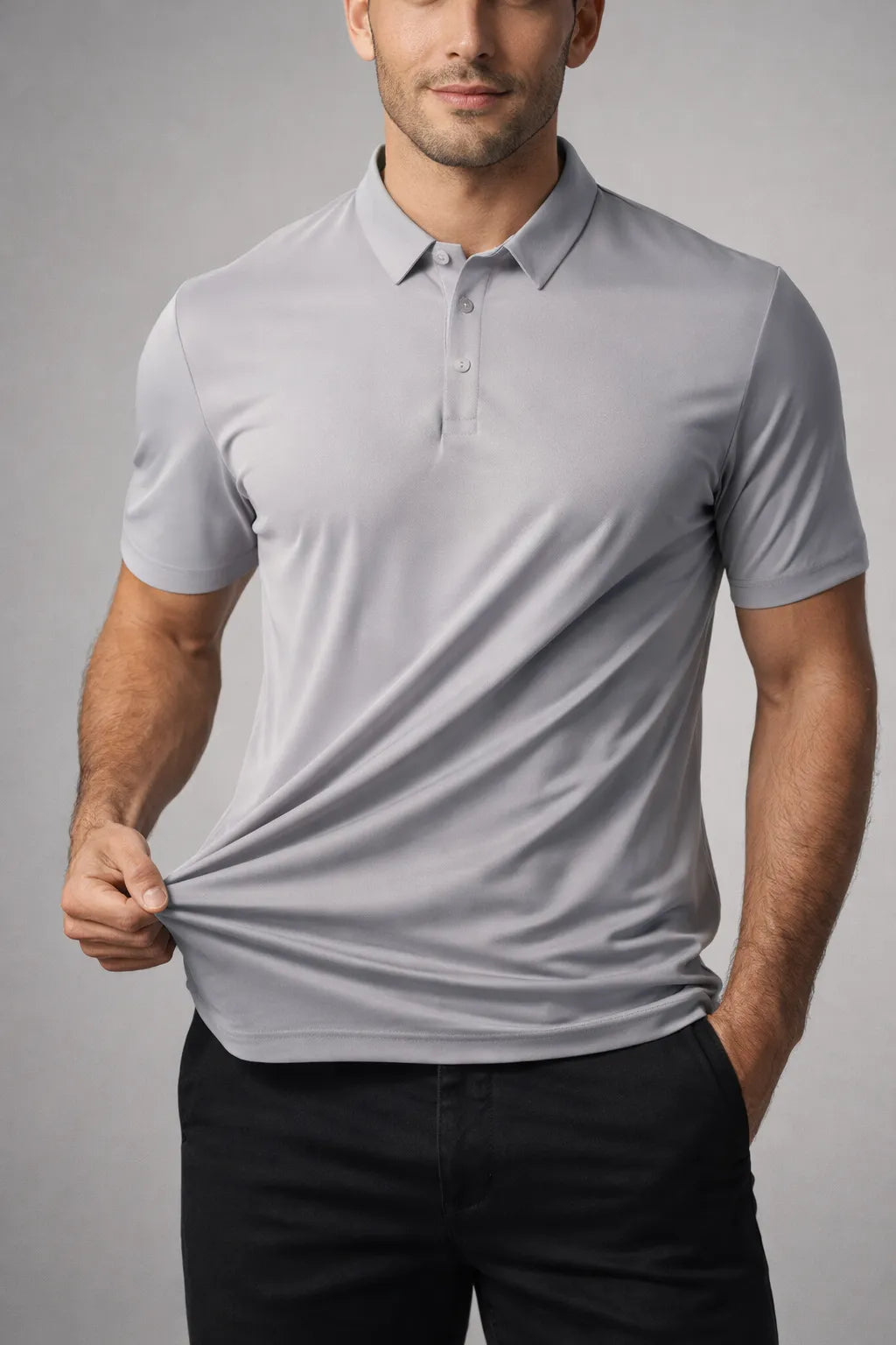 Camisa Polo Masculina Tech com Elastano