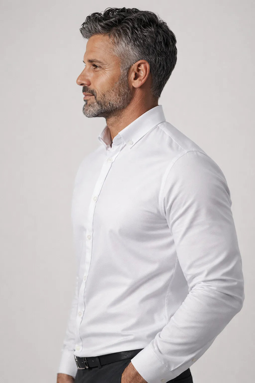 Camisa Social Masculina Slim em Oxford Modal