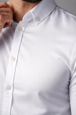 Camisa Social Masculina Slim em Oxford Modal