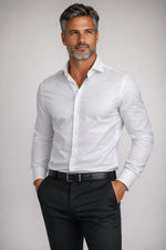 Camisa Social Slim Fit em Algodão Egípcio
