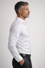 Camisa Social Slim Fit em Algodão Egípcio