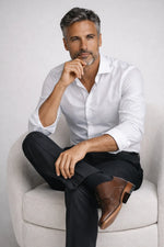 Camisa Social Slim Fit em Algodão Egípcio