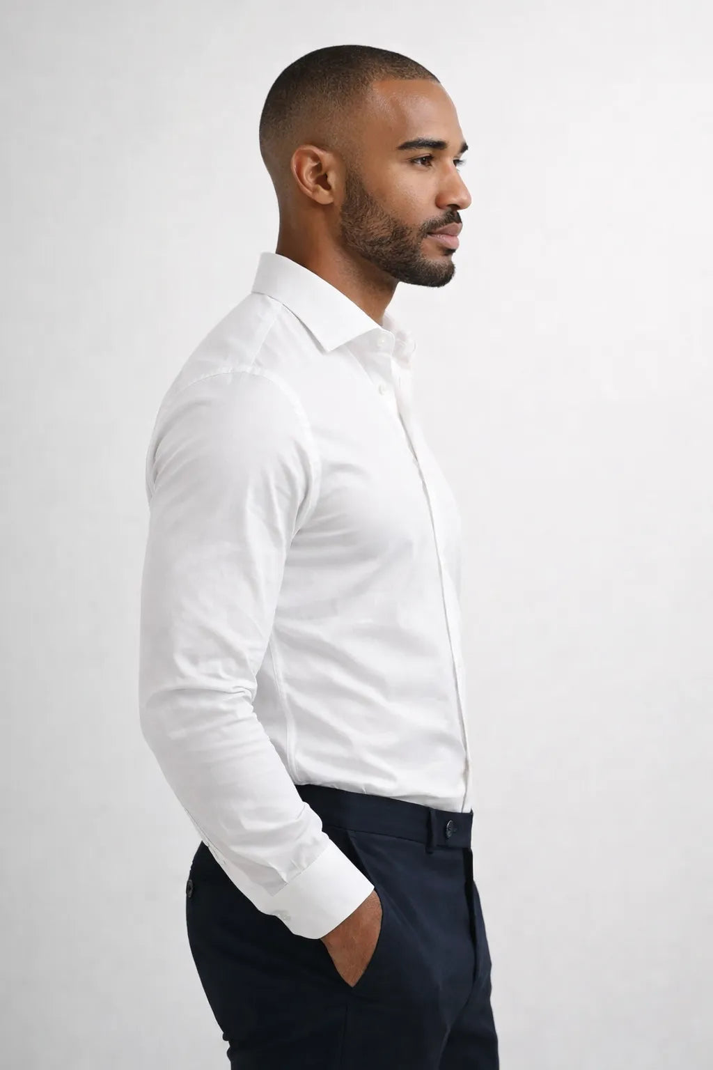 Camisa Social Slim Fit Pima Fio 80