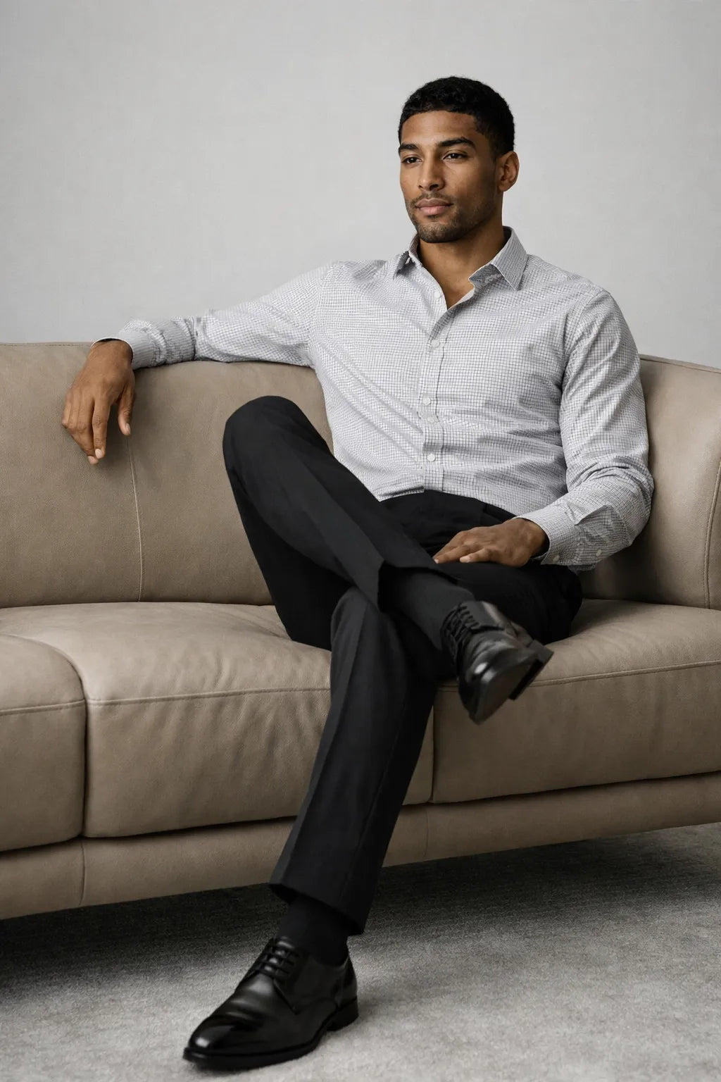 Camisa Social Slim Premium Quadriculada