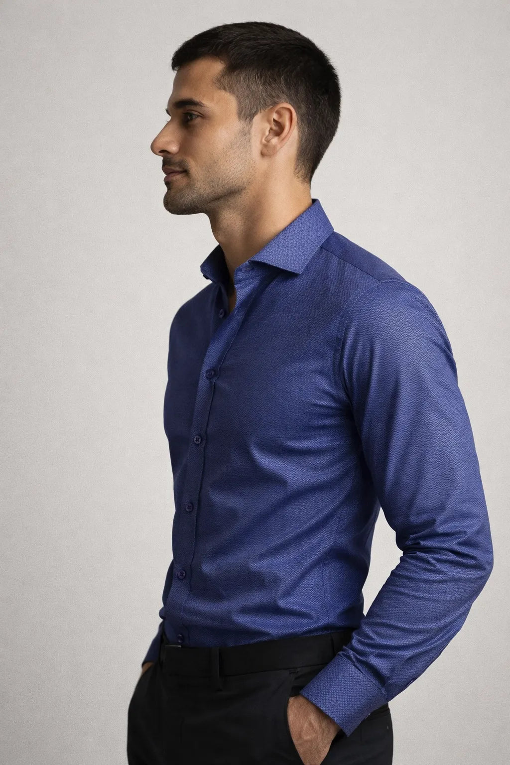 Camisa Social Slim Premium Texturizada