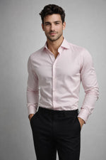 Camisa Social Slim Rosa Premium