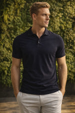 Camisa Polo Slim Pima Piquet com Elastano