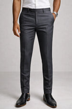 Calça Social Masculina em Poliéster com Elastano