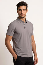 Camisa Polo Masculina Tech Slim Gola Xadrez com Elastano
