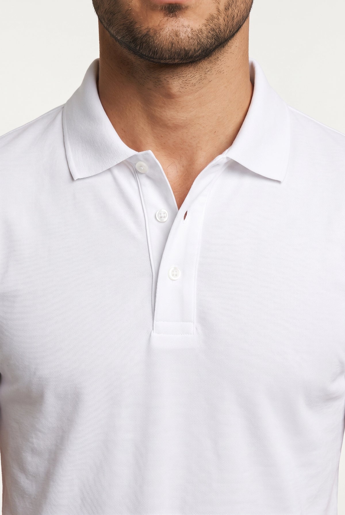 Camisa Polo Masculina Slim em Algodão com Elastano