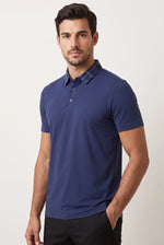 Camisa Polo Masculina Tech Slim Gola Xadrez com Elastano