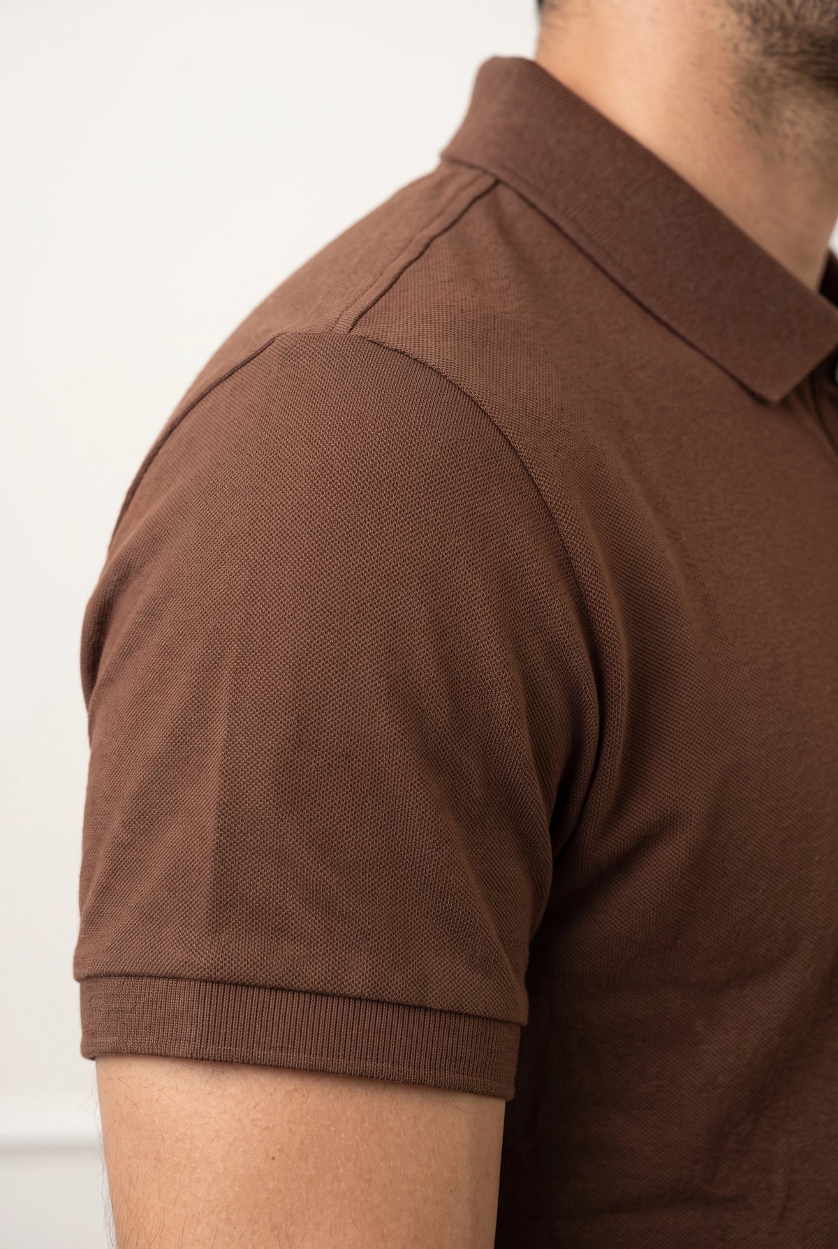 Camisa Polo Masculina Slim em Algodão com Elastano