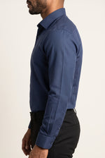Camisa Social Masculina Tradicional Textura Milano