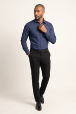 Camisa Social Masculina Tradicional Textura Milano