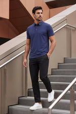 Camisa Polo Masculina Tech Slim Gola Xadrez com Elastano