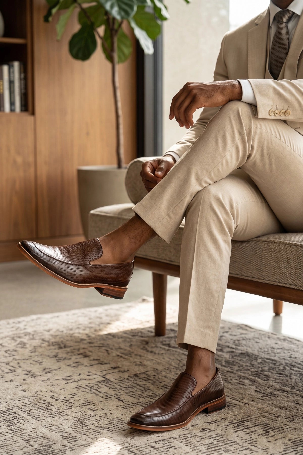 Sapato Social Loafer Piacenza em Couro