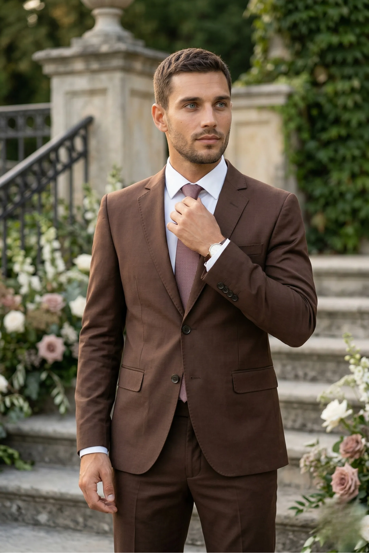 Gravata Masculina Semi Slim Gold 1200 Fios