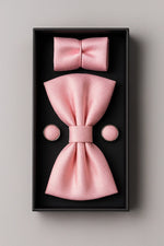 Kit Gravata Borboleta com Abotoadura e Lenço Premium