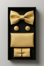 Kit Gravata Borboleta com Abotoadura e Lenço Premium