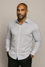 Camisa Social Slim Fit em Algodão Egípcio