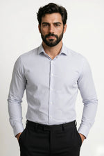 Camisa Social Slim Fit em Algodão Egípcio