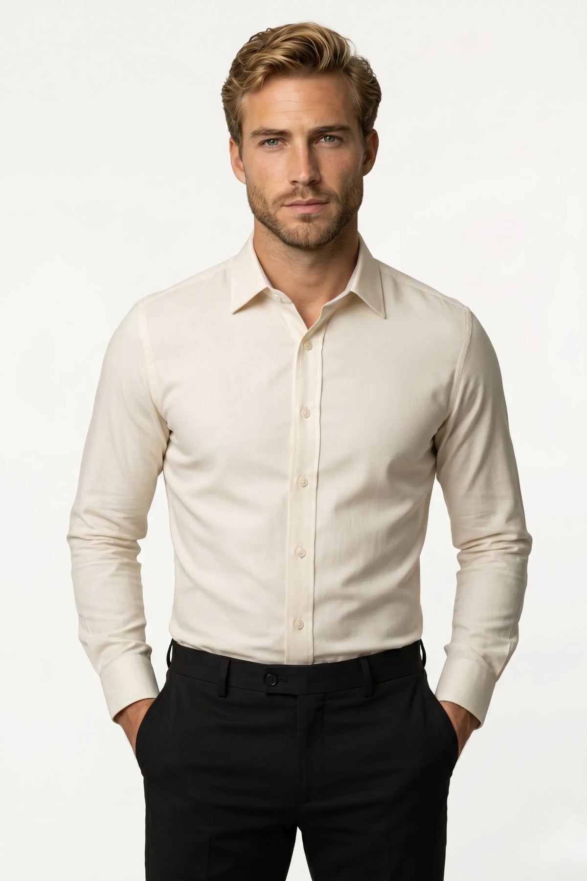 Camisa Social Slim Fit Bambu com Elastano