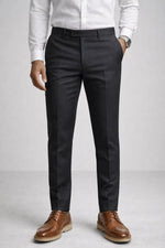 Calça Social Masculina em Poliéster com Elastano