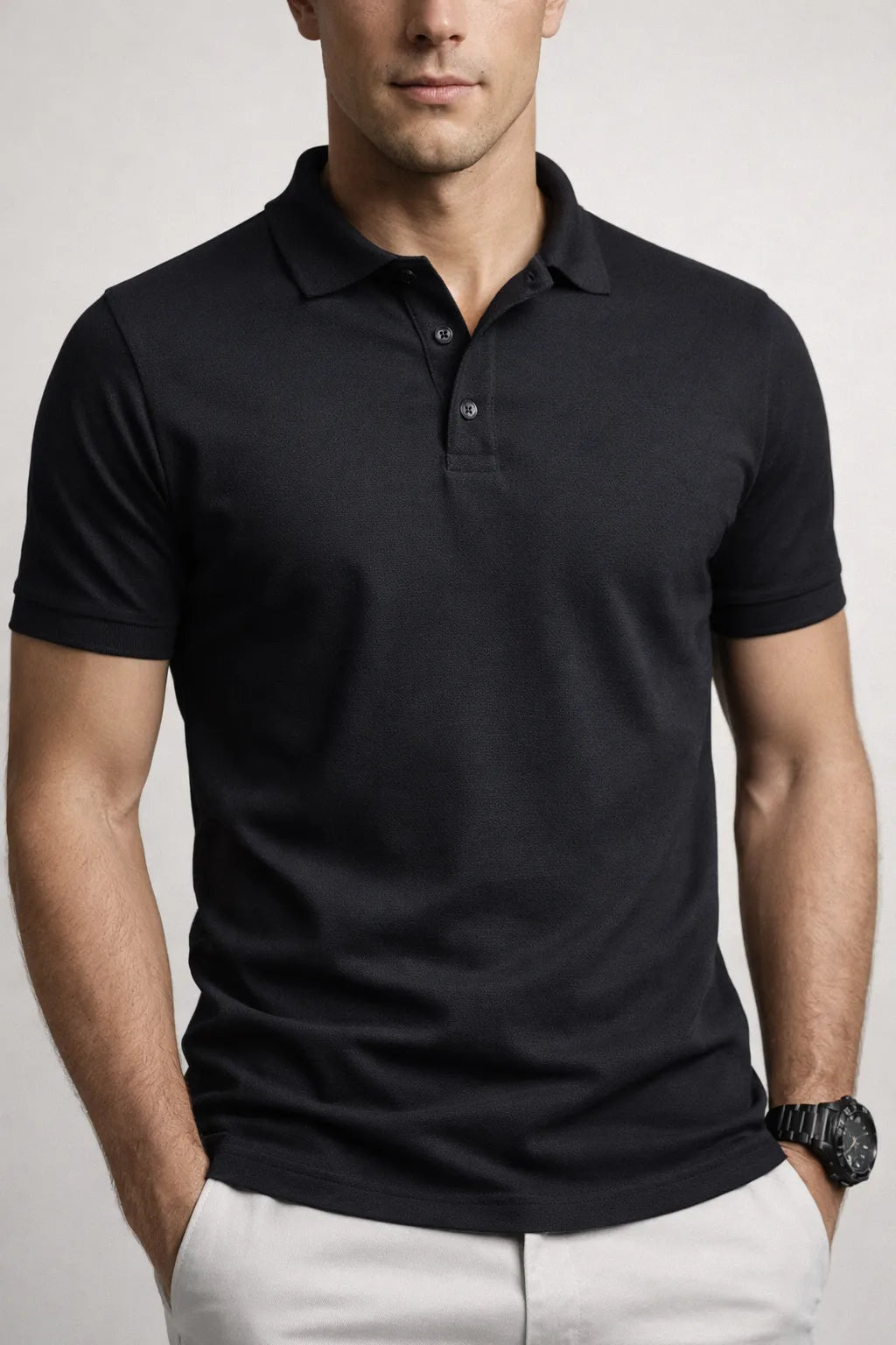 Camisa Polo Slim Pima Piquet com Elastano