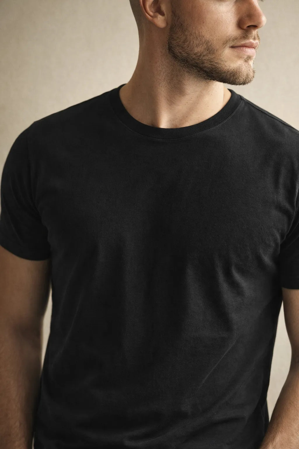 Camiseta Masculina Gola Redonda em Algodão Clássica