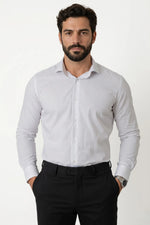 Camisa Social Slim Fit em Algodão Egípcio