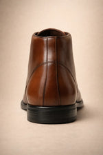 Sapato Bota Social Verona em Couro Premium com Forro de Couro