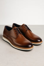 Sapato Casual Derby Palermo em Couro Legítimo