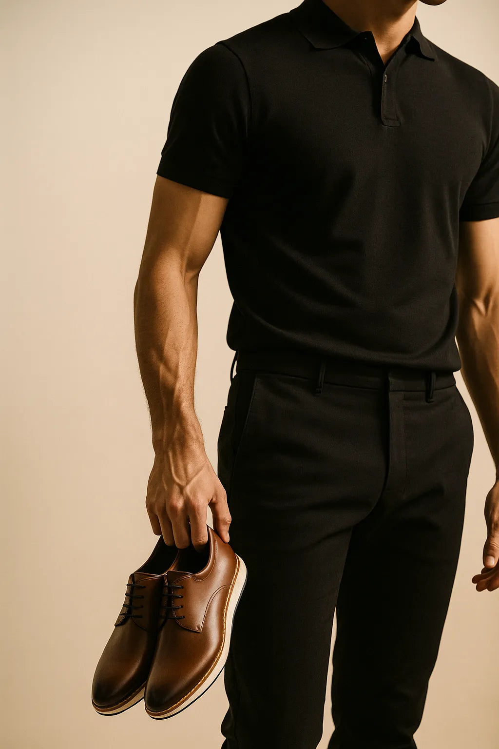 Sapato Casual Derby Palermo em Couro Legítimo