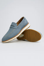 Sapato Casual Loafer Veneto em Camurça