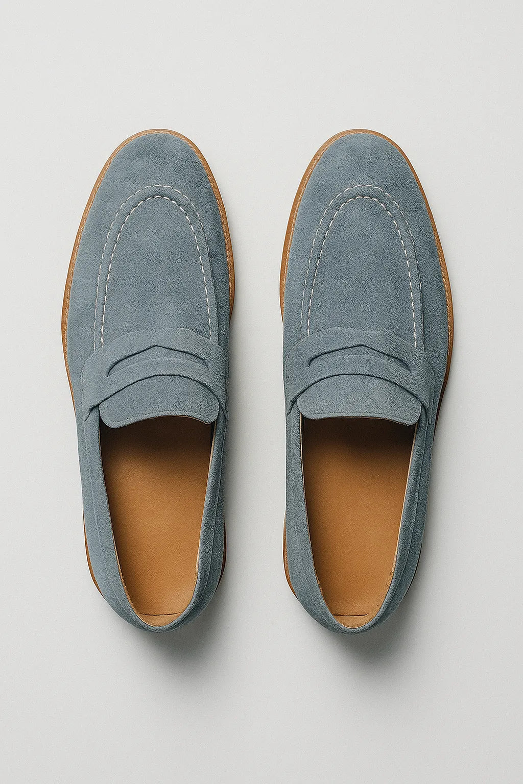 Sapato Casual Loafer Veneto em Camurça