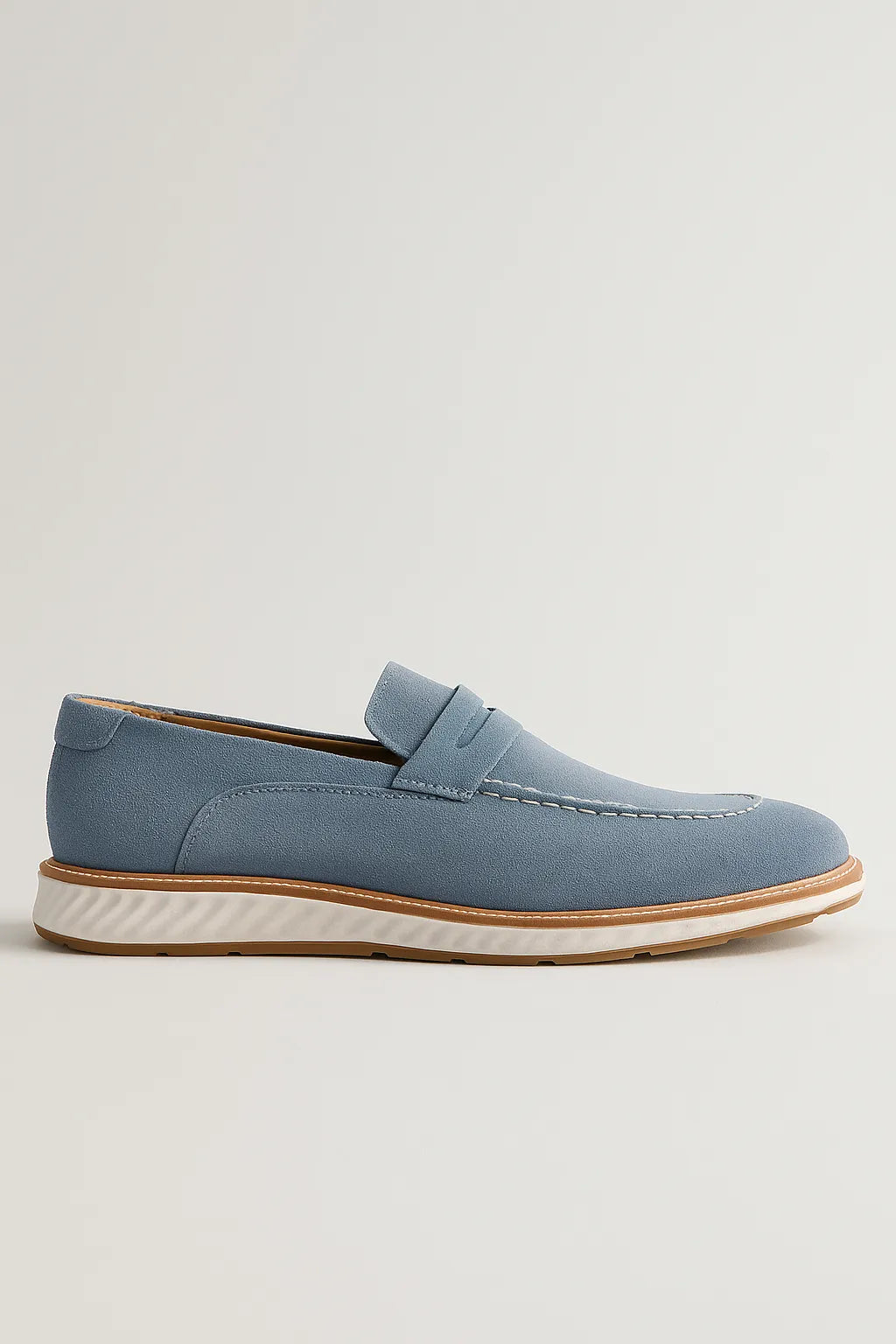 Sapato Casual Loafer Veneto em Camurça