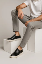 Sapato Casual Slip On Ravello em Couro