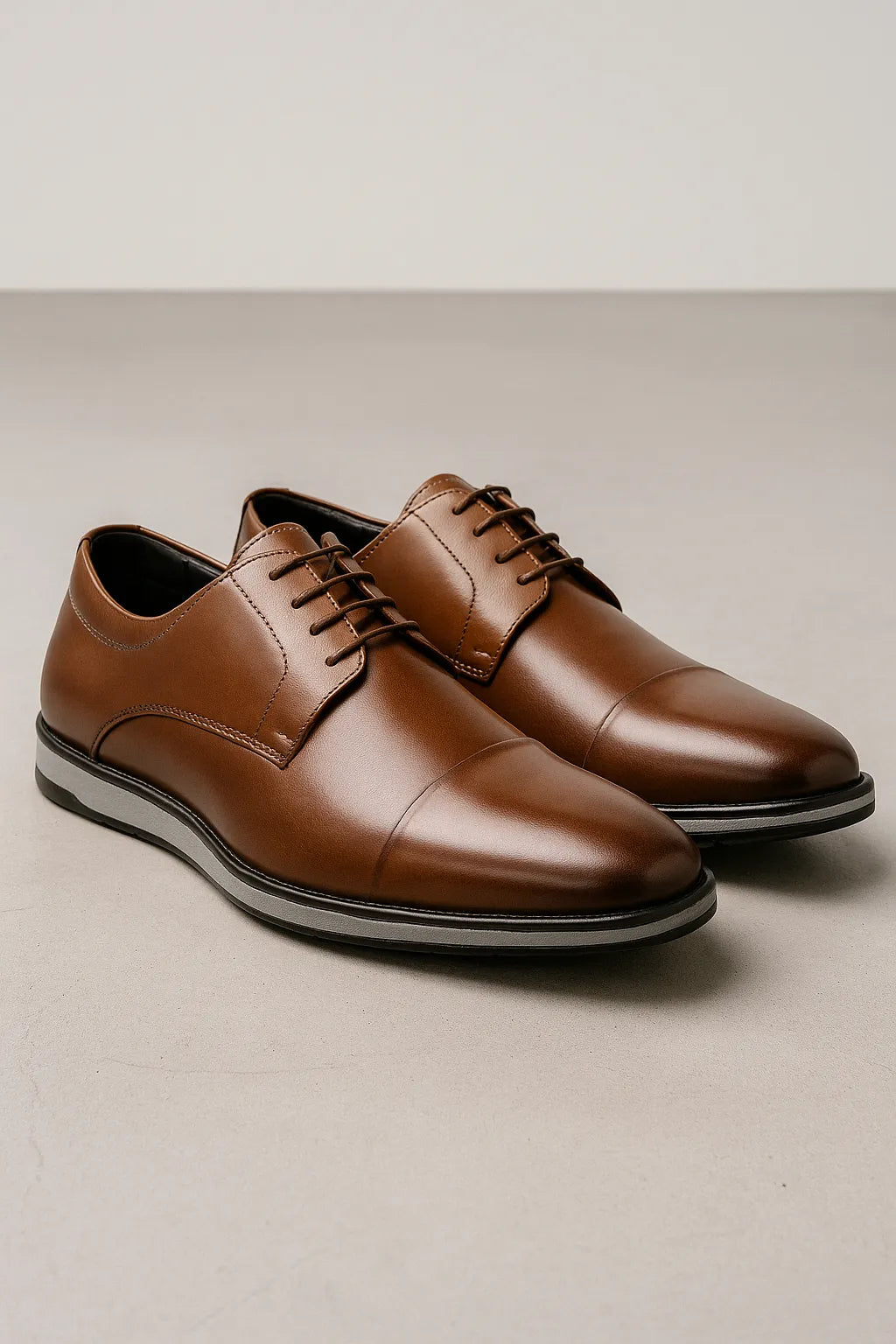 Sapato Social Derby Casual Ravello em Couro Legítimo