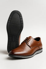 Sapato Social Derby Casual Ravello em Couro Legítimo