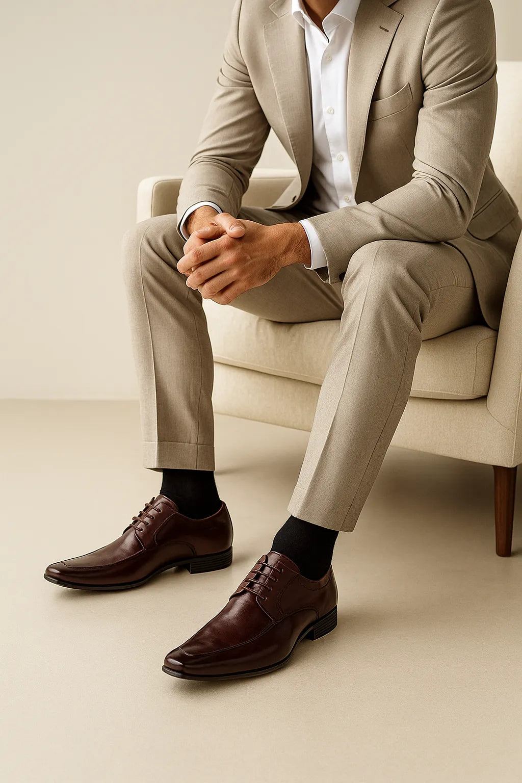 Sapato Social Derby Milano em Couro Legítimo