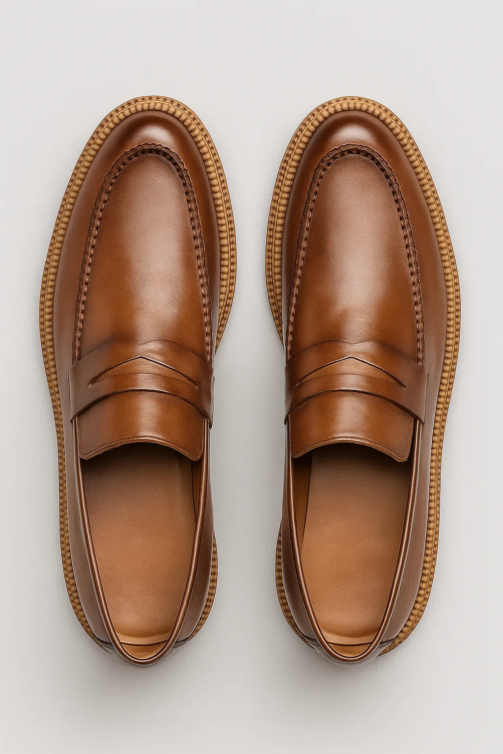 Sapato Social Loafer Tratorado Savelli em Couro Legítimo