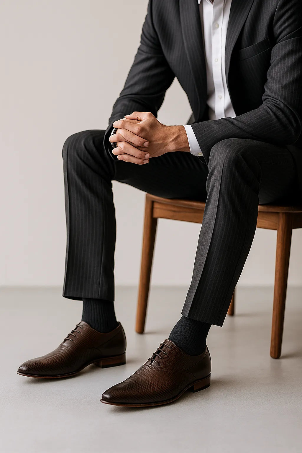 Sapato Social Oxford Couro Legítimo Texturizado Premium