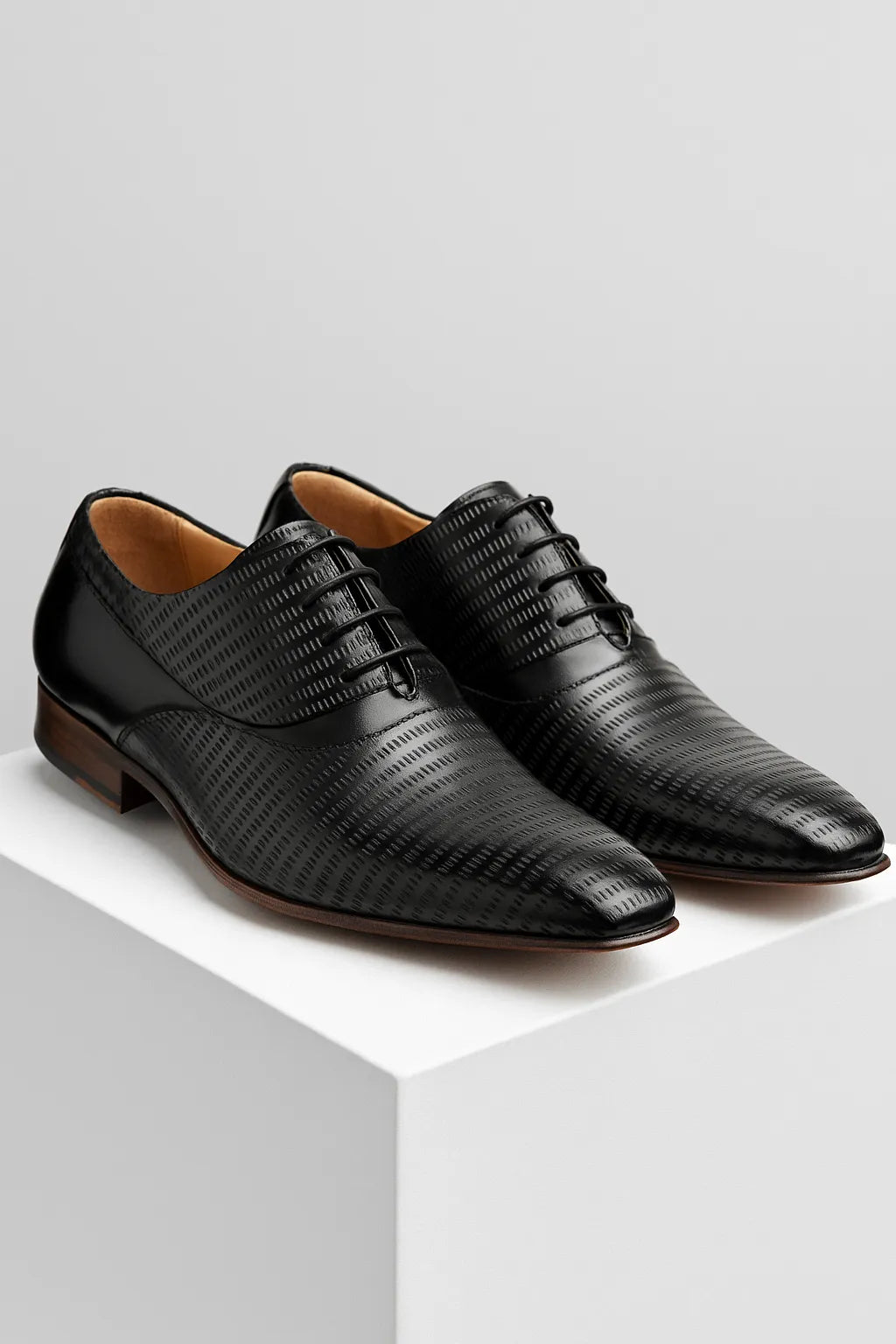 Sapato Social Oxford Couro Legítimo Texturizado Premium