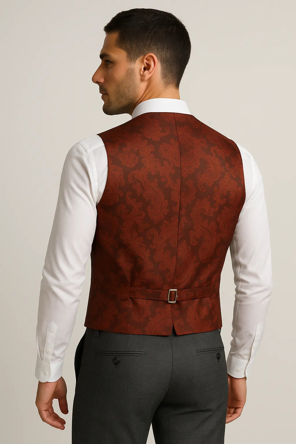 Terno Masculino Azzurro Príncipe de Gales Semi Slim